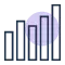 Illustration of a bar chart symbolizing data analysis, growth, and increased sales performance.